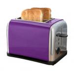 Purple 2 Slot Electric Smart Small 2 Slice Toaster With Removeable Crumb Tray for sale