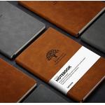 Soft Cover Bullet Journal Notebook With Waist Band / Inner Pocket / One Bookmarks