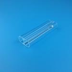 Clear Laser Spare Parts Circular Double Holes Quartz Laser Glass Tubes for sale