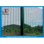 Powders Sprayed Coating Dark Green 358 Security Mesh Fence 12.7*76.2mm