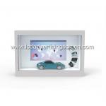 43 Inch Transparent LCD Display Box Refrigerator White Show Case Touch Screen for sale