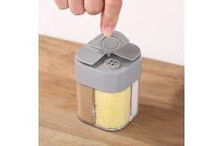 China Four Grid Pepper Powder Transparent Spice Box Seasoning Jar Outdoor Portable supplier