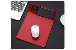 China Rectangle Leather Multifunction Wireless Charging Mouse Pad Usb Smart Fast Charger supplier