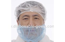 China Spatter Prevention Non Woven Disposable Beard Cover With Single Elastic supplier