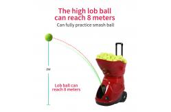China Horizontal Oscillation Automatic Tennis Ball Feeder Built In Lithium Battery supplier