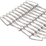 Decorative Stainless Steel Flat Spiral Woven Wire Mesh For Curtain Wall for sale