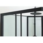 Customize Shower Room And Black Frame With Tray And Roof