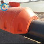 China Custom Length Orange Or Yellow Polyethylene Pipe Floaters With UV Resistance factory