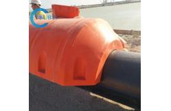 China Custom Length Orange Or Yellow Polyethylene Pipe Floaters With UV Resistance supplier