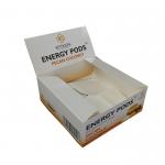 Eco Friendly Recycle Food Grade Custom Printing Cardboard Protein Bar Counter Dried Coconut Display Box for sale