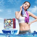 Professional Custom Gym Towel , Stay Cool Ice Towel Digital Printing SGS Certification for sale