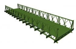 China Steel Structure Temporary Bridge Construction / Pre Engineered Pedestrian Bridges supplier
