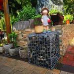 76.2*76.2mm Galfan Galvanized Welded Mesh Gabion for sale