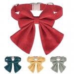 Pet collar with bowknot decoration for festival for sale