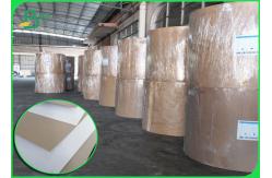 China 450gsm C1S Grey Back Paper For Carton Width 1300mm Jumbo Roll supplier