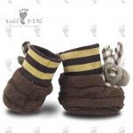 Comfortable Plush Baby Shoes 6 - 12 Month Warm Brown Infant X'Mas Deer Shoe for sale