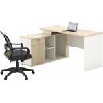 Modern Panel Office Standing Computer Table MDF Board With Vice Desk for sale