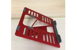 China Red SGS 4mm Lightweight Portable Metal Laptop Stand Ipad Reading Stand supplier