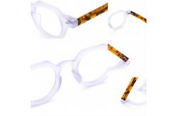 China Stylish Temple Adjustable Acetate Optical Glasses Frame MR 98618 supplier