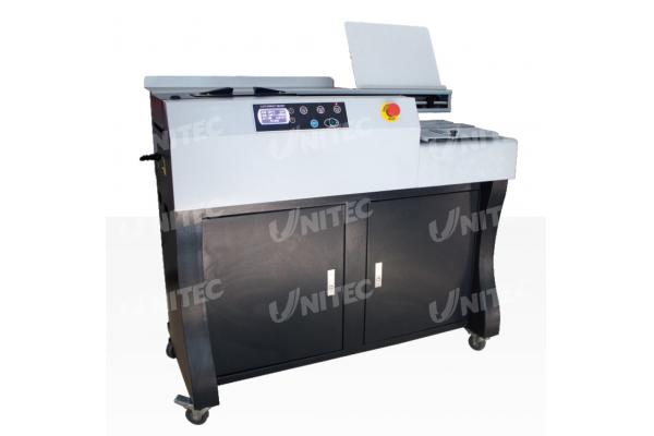 60mm Automatic Perfect Blue Book Binding Machine 300 Books / Hour V60A4/V60A3