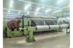 China 3kW  Trapezoidal  60x80mm Chain Link Mesh Machine With Automatic Oil System supplier