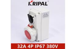 China IEC Standard Industrial Power Socket Dampproof Mechanical Interlocking IP67 32A supplier
