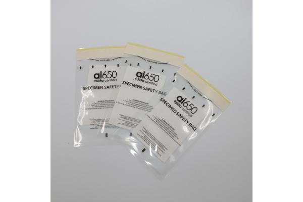 Custom Liquid Specimen Bag With Self Adhesive Mouth