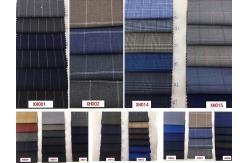 China Business Men'S Suits Woven Stripe TR Suiting Fabric Viscose Polyester supplier