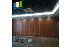 China Aluminum Frame Sliding Folding Door Wooden Sound Proof Partition Movable Wall System supplier
