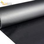 Black Neoprene Coated Glass Cloth For Flexible Connector for sale
