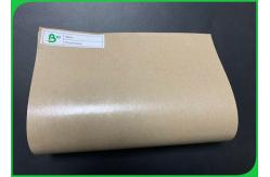China Greaseproof 140g + 15g Glossy PE Coated Kraft Paper In Roll 790mm supplier