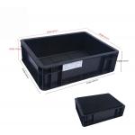 400x300mm Storage Container Stackable ESD Industrial Plastic Storage Bin Box Conductive Crate for sale