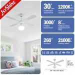 DC Modern Traditional Ceiling Fan Pull Chain Switch 4 MDF Blades