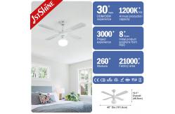 China DC Modern Traditional Ceiling Fan Pull Chain Switch 4 MDF Blades supplier