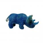 Blue Plush Rhinoceros Soft Toy 28 Cm for sale