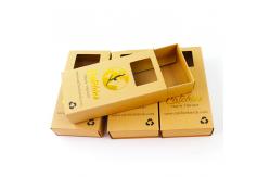 China Ecological Square Sliding Kraft Packaging Box With Windows supplier