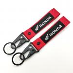 Honda Pride Custom Key Lanyard - Bold Red & Black Design with Reinforced Metal Clips & Iconic Branding for sale