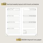 Hard Cover Poprun Blue Weekly Planner 2023 Customization Agenda For Student