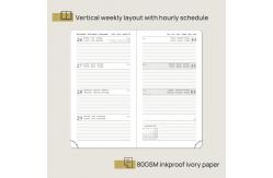 China Hard Cover Poprun Blue Weekly Planner 2023 Customization Agenda For Student supplier