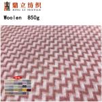 Chenille Woven Feather Brushed Polyester Wool Coating Fabric 850gsm for sale