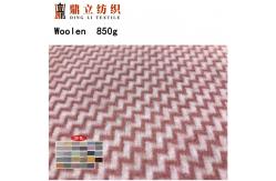 China Chenille Woven Feather Brushed Polyester Wool Coating Fabric 850gsm supplier