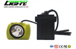 China Waterproof IP68 LED Miner Cap Lamp 13600mAh 25000lux With Cord supplier
