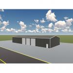 Pre Engineered Metal Building Construction , Prefab Light Steel Structure Workshop