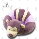 ODM OEM Custom Portable Animal Monkey Infant Sofa Plush Chair Baby Learning Sofa for sale