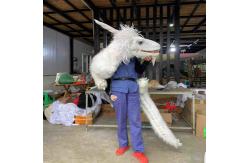 China Rubber Dinosaur Hand Puppet Color Customized Manual Control supplier