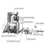 Popcorn Potato Chips Nuts Packing Machine With Nitrogen