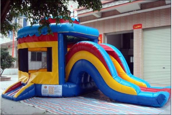 Inflatable Bouncer combo / Bouncer and slide combo / inflatable castle slide combo