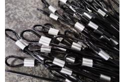 China 6.5MM Gym Wire Rope In Black For Softer Exercise And Strength supplier
