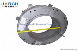 China Precision Ball Bearings Big Through Bore Slip Ring With Fiber Brush supplier