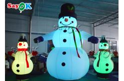 China LED Lights Christmas Inflatable Snowman For Yard Decoration supplier